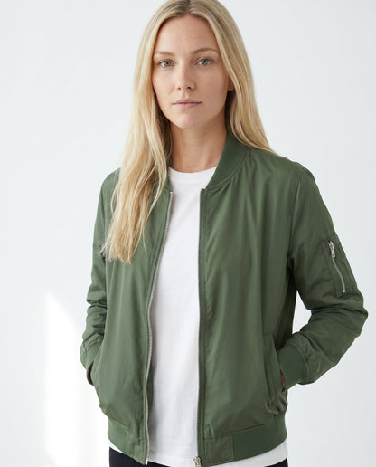 Bomber Léger Zippé Femme