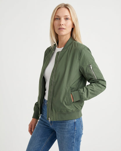 Bomber Léger Zippé Femme