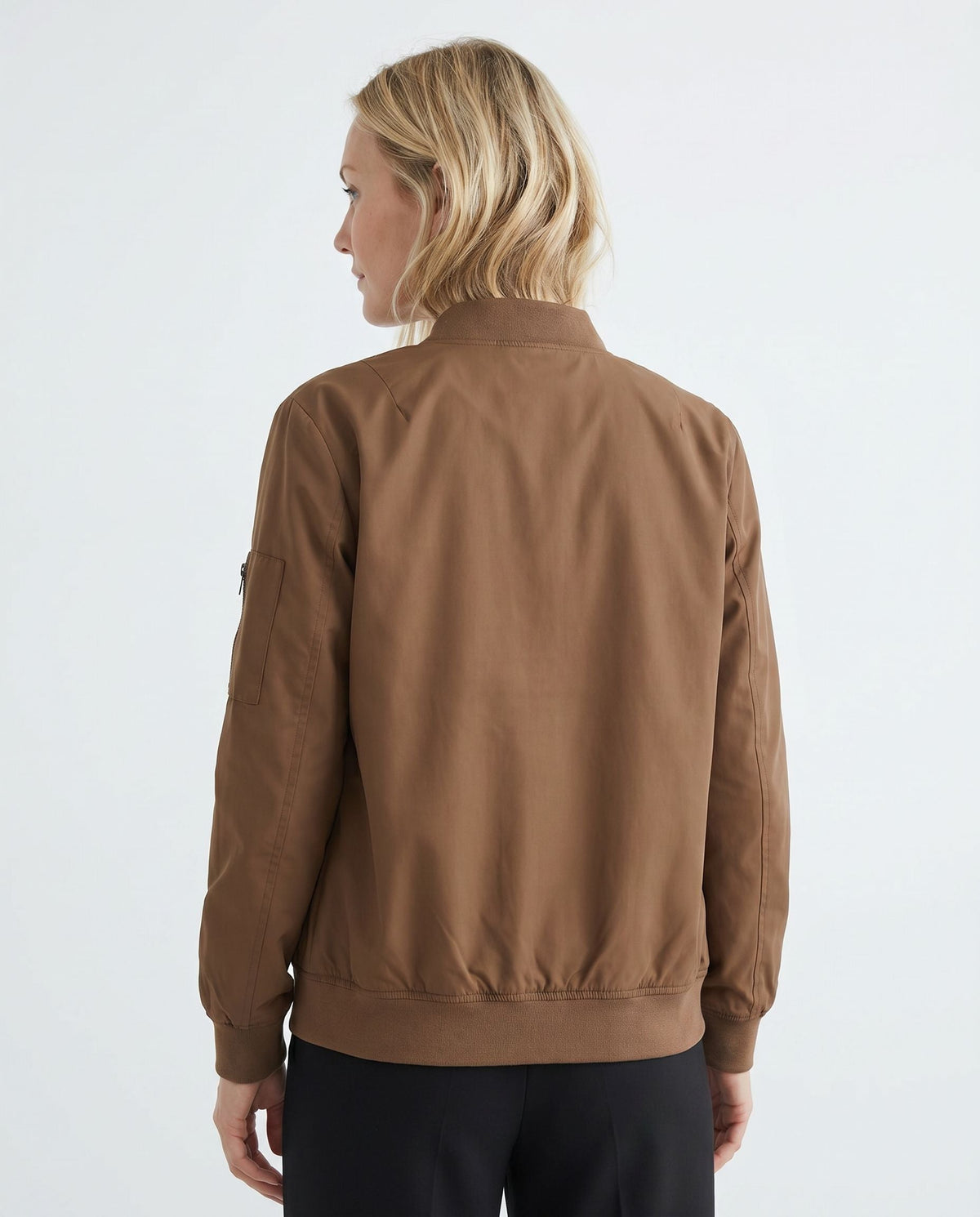 Bomber Léger Zippé Femme