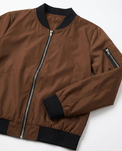 Bomber Léger Zippé Femme
