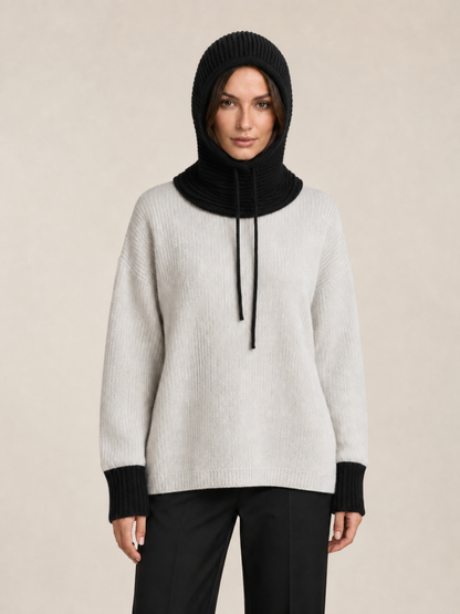 Cagoule en Laine Mérinos Femme