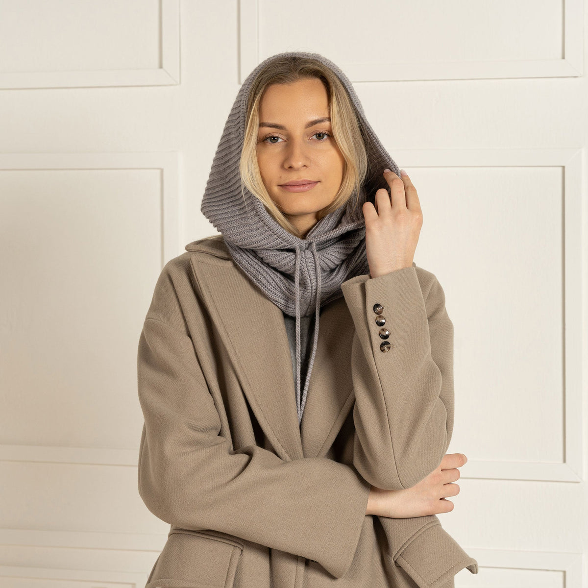 Cagoule en Laine Mérinos Femme