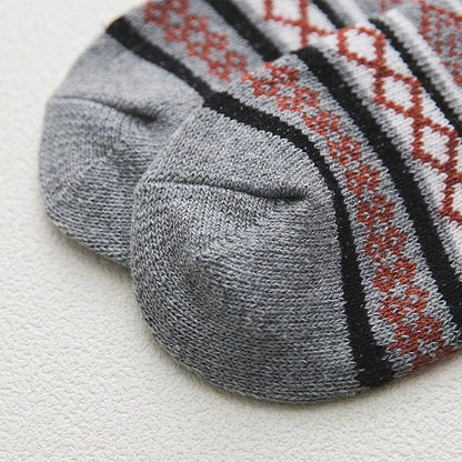 Chaussettes en Laine à Motifs Scandinaves