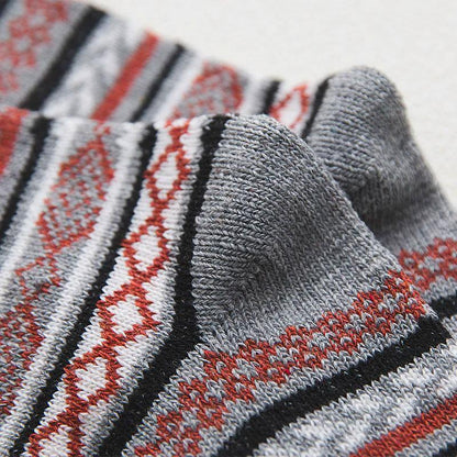 Chaussettes en Laine à Motifs Scandinaves
