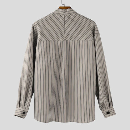 Chemise Rayée Oversize Homme