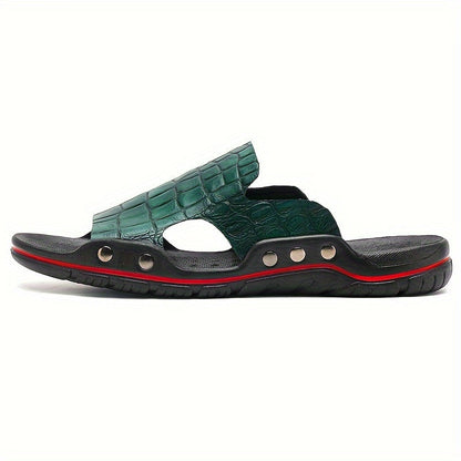 Claquette Effet Croco Homme