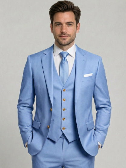 Costume 3 Pièces  Ajusté Homme