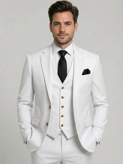 Costume 3 Pièces  Ajusté Homme