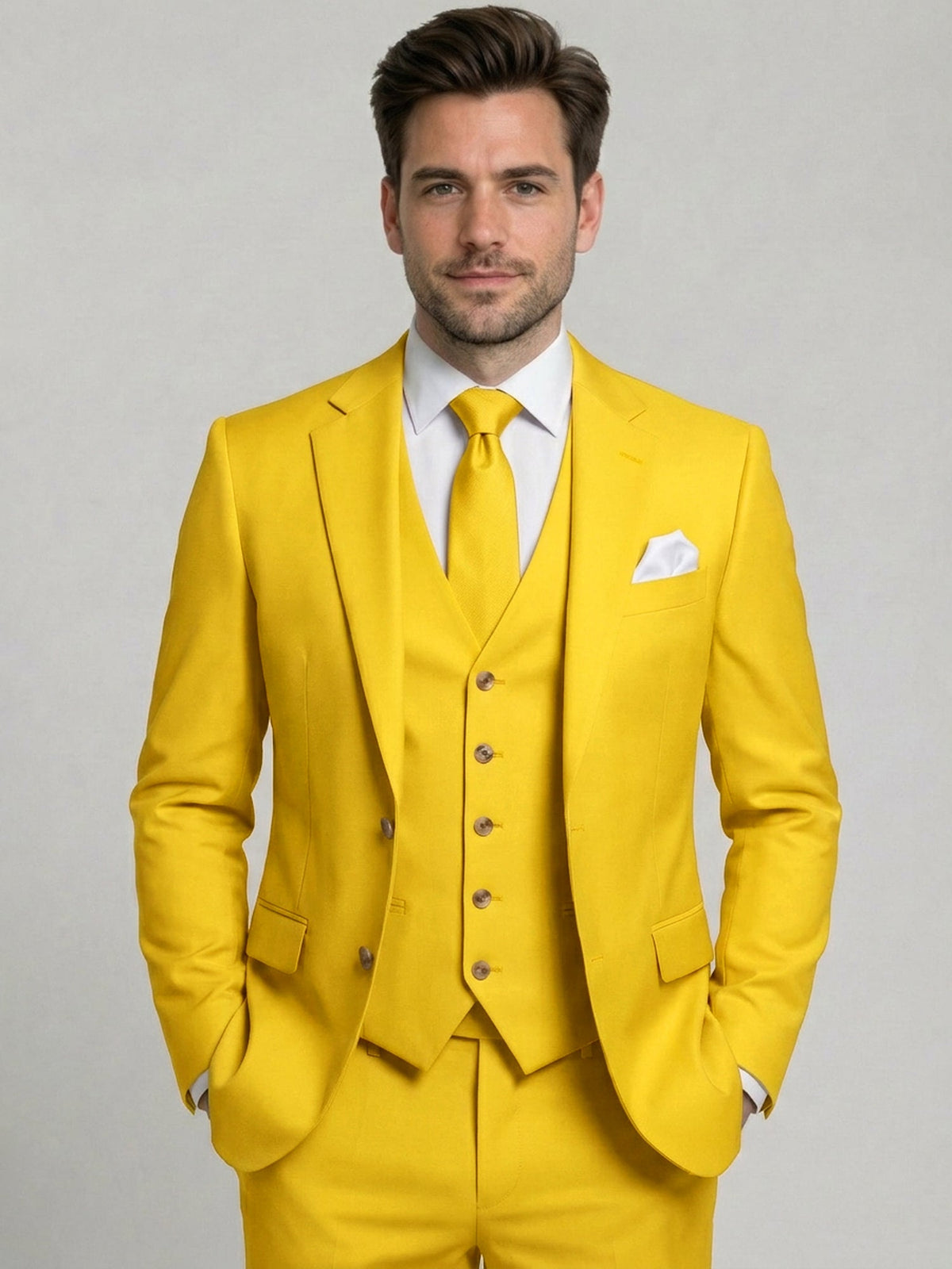 Costume 3 Pièces  Ajusté Homme