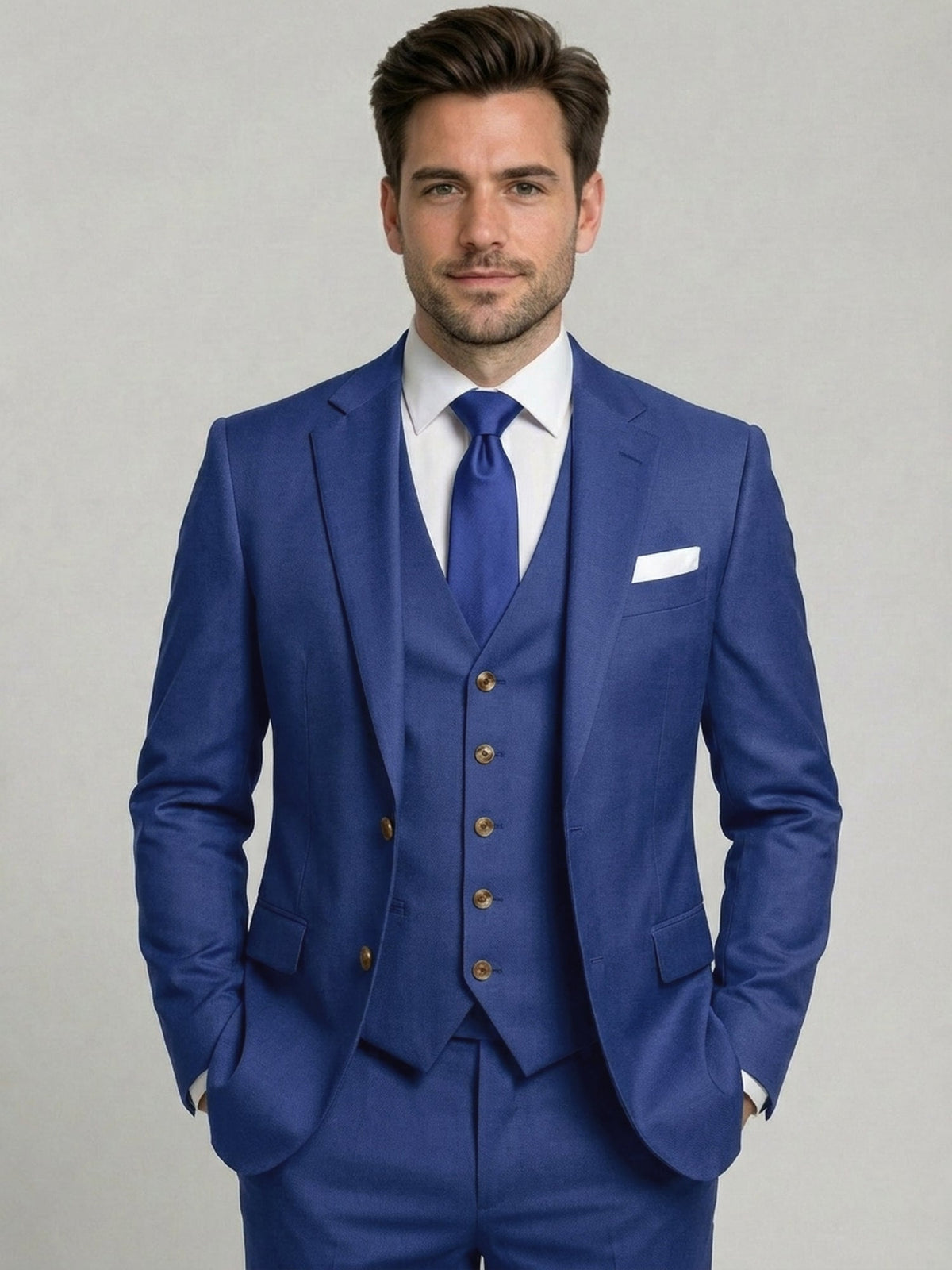 Costume 3 Pièces  Ajusté Homme