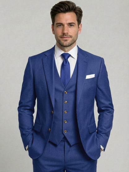 Costume 3 Pièces  Ajusté Homme