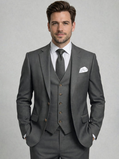 Costume 3 Pièces  Ajusté Homme