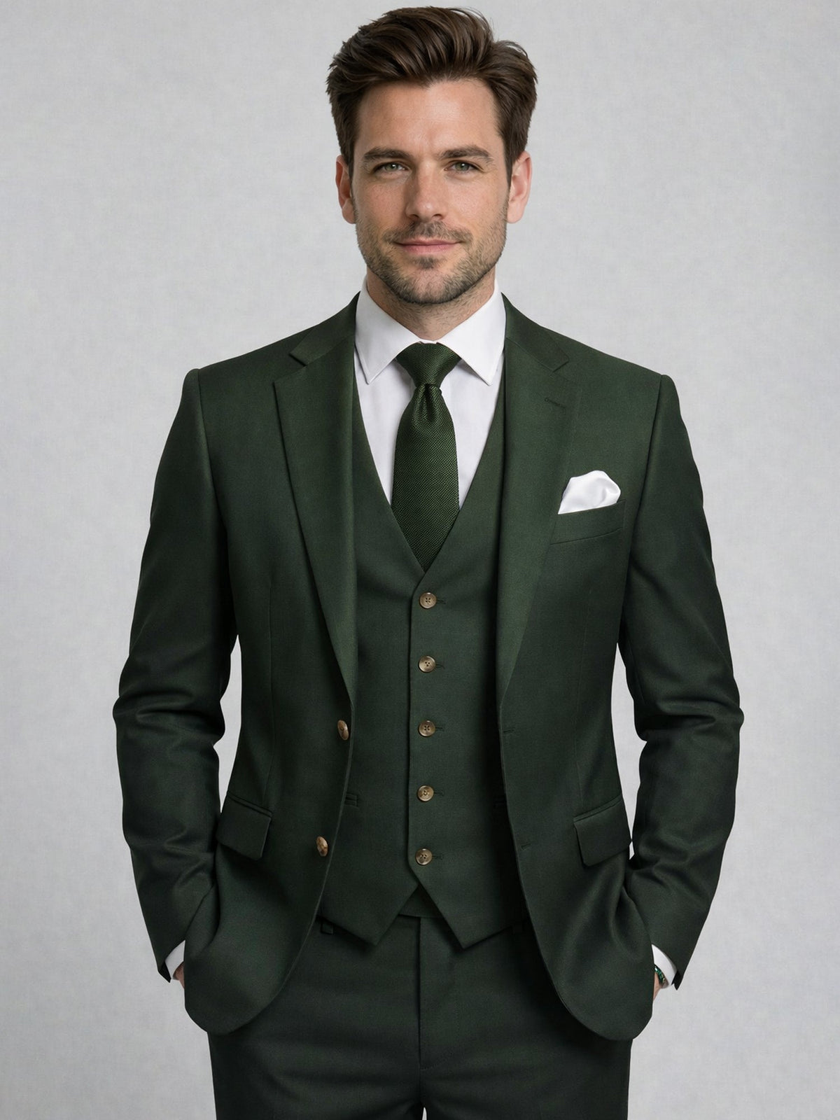 Costume 3 Pièces  Ajusté Homme