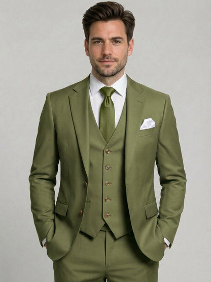 Costume 3 Pièces  Ajusté Homme