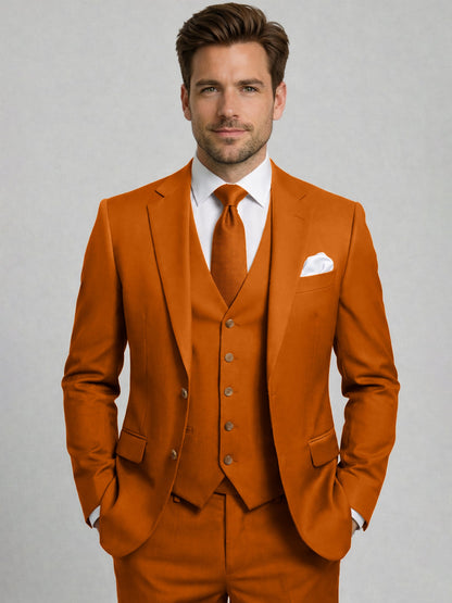 Costume 3 Pièces  Ajusté Homme