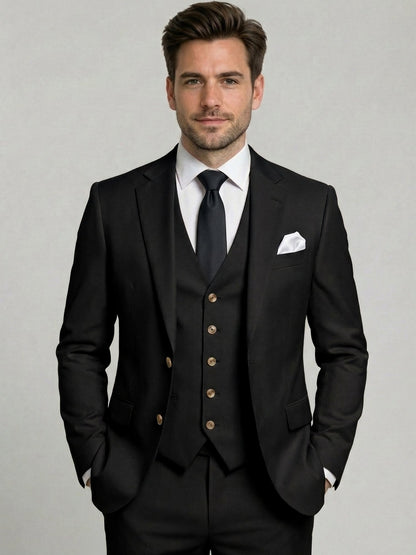 Costume 3 Pièces  Ajusté Homme