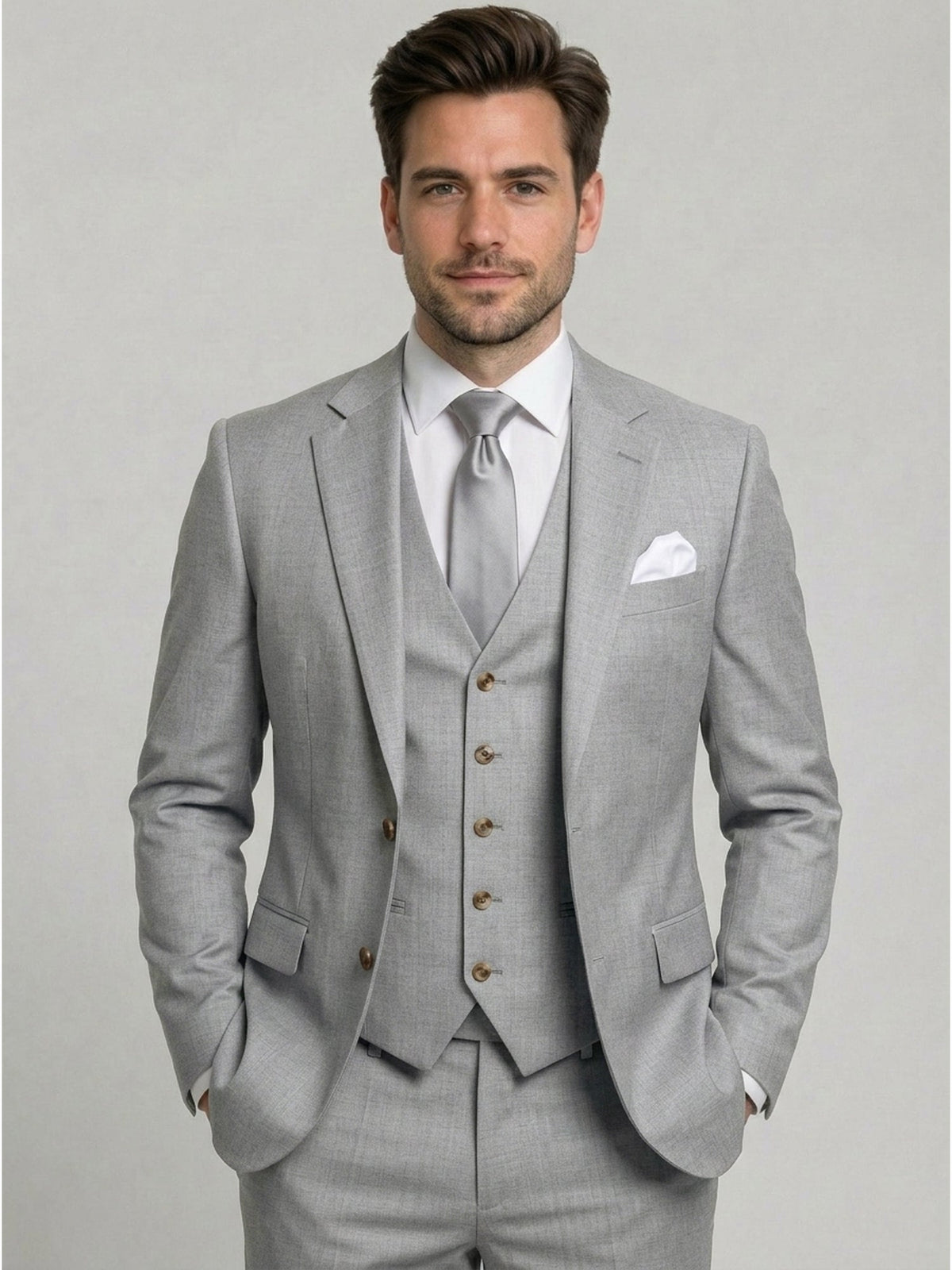 Costume 3 Pièces  Ajusté Homme