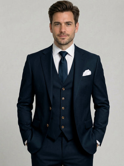 Costume 3 Pièces  Ajusté Homme
