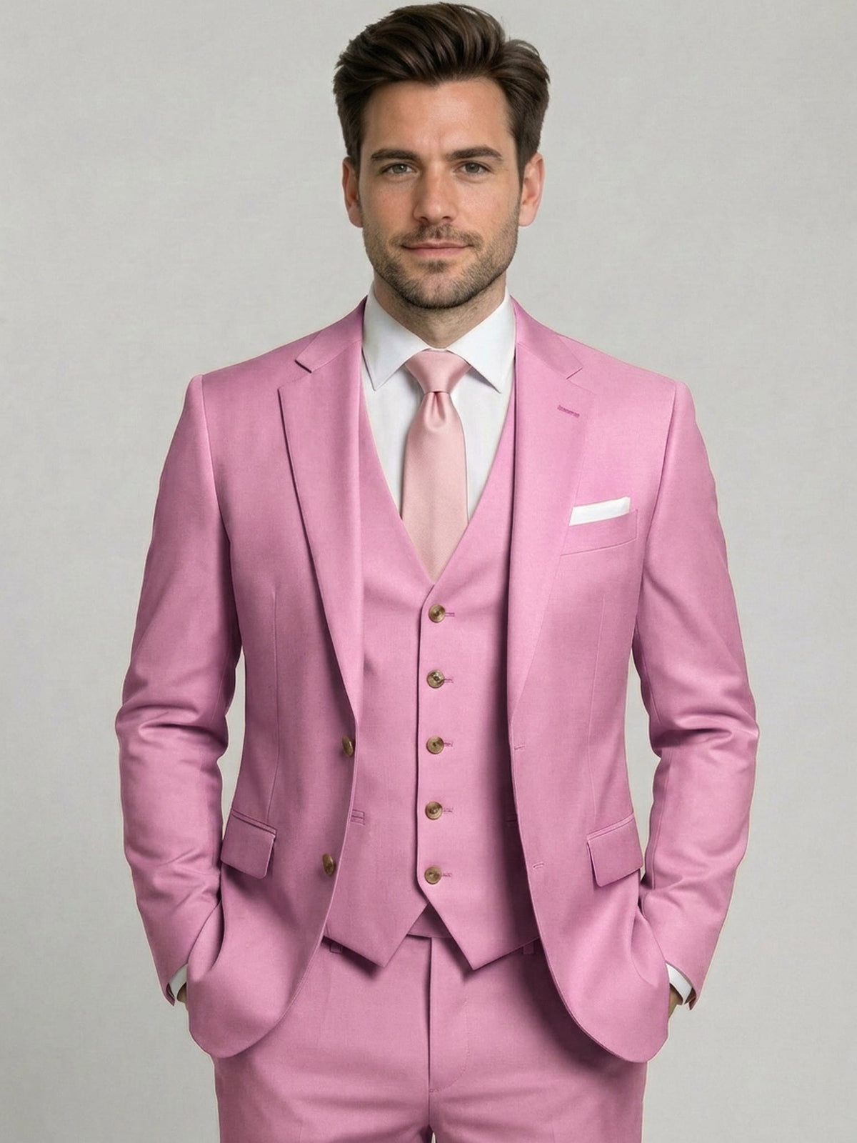 Costume 3 Pièces  Ajusté Homme