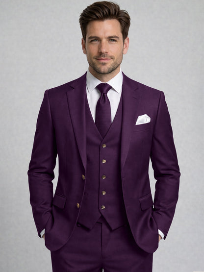 Costume 3 Pièces  Ajusté Homme