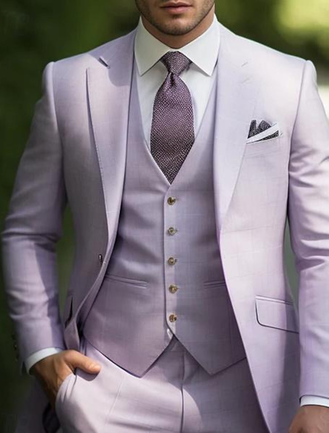 Costume 3 pièces pour mariage Homme