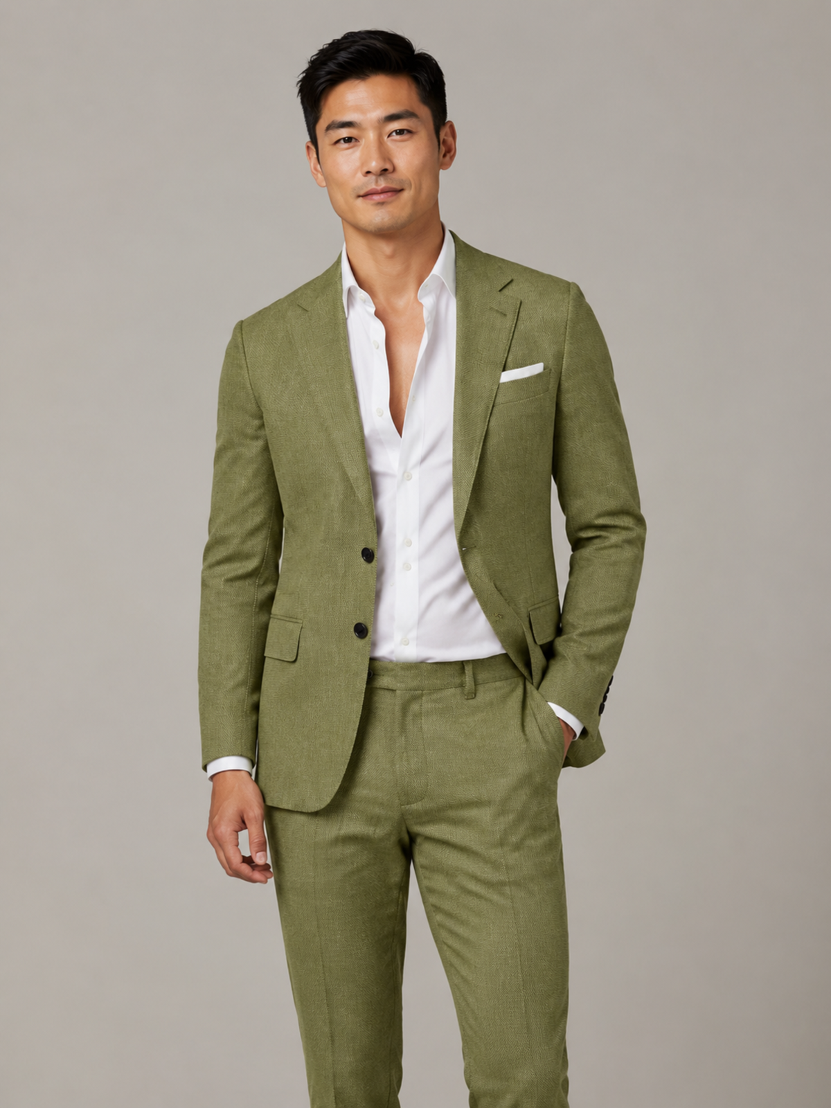 Costume Lin Deux Pièces Homme
