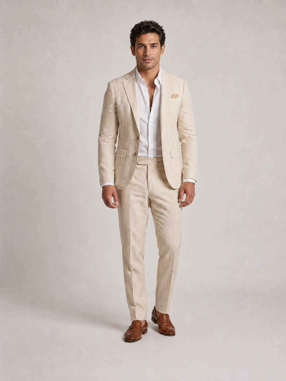 Costume Lin pour Mariage Homme