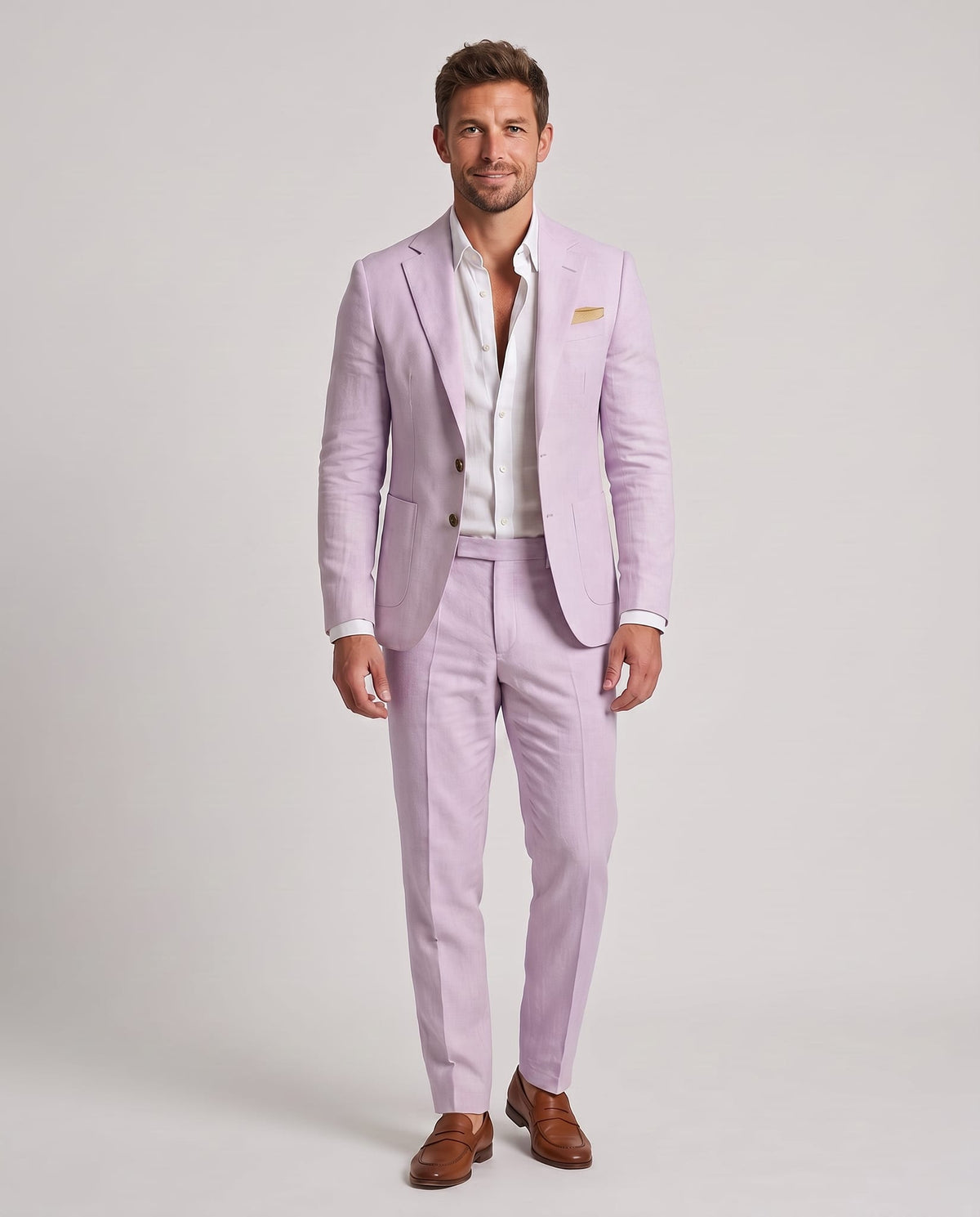 Costume Lin pour Mariage Homme