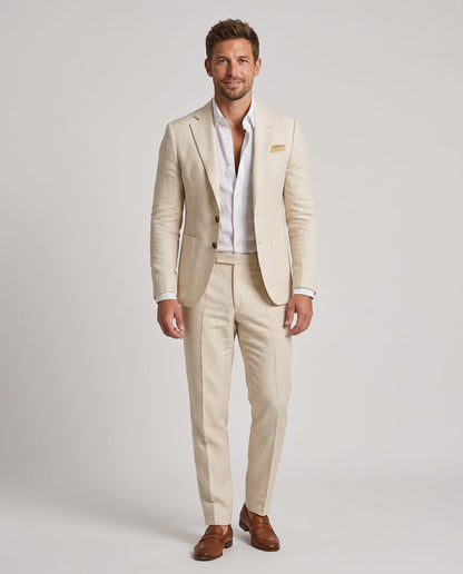 Costume Lin pour Mariage Homme