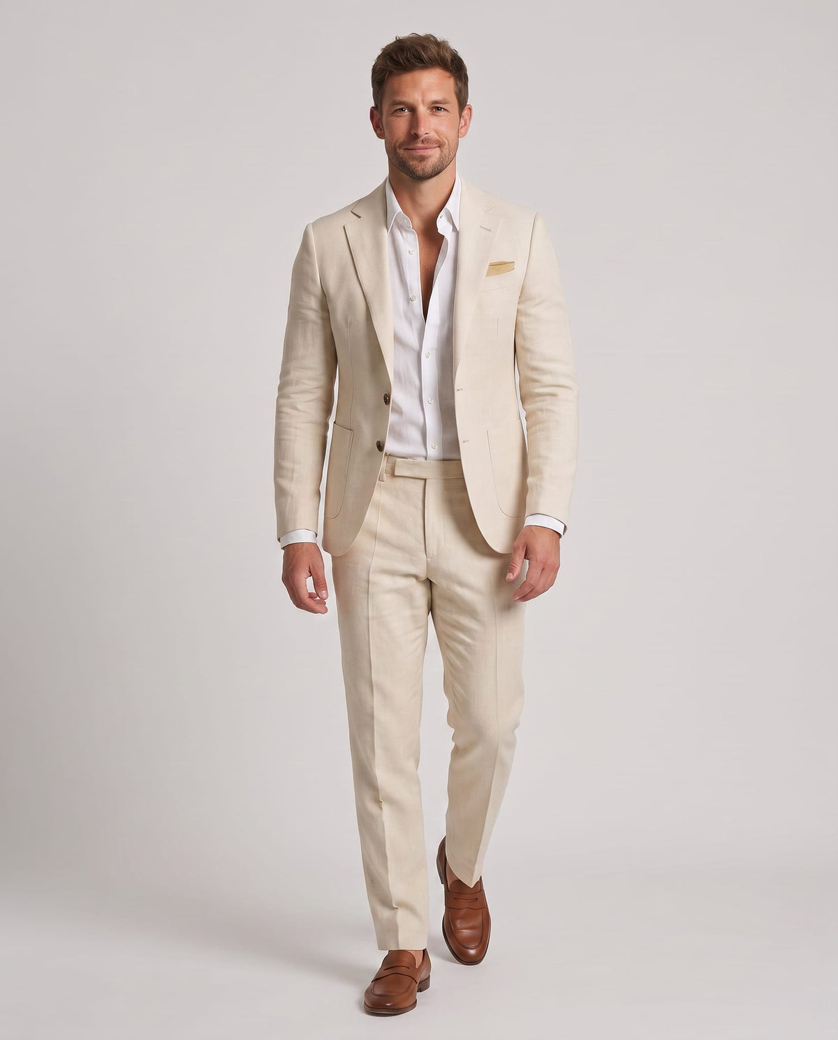 Costume Lin pour Mariage Homme