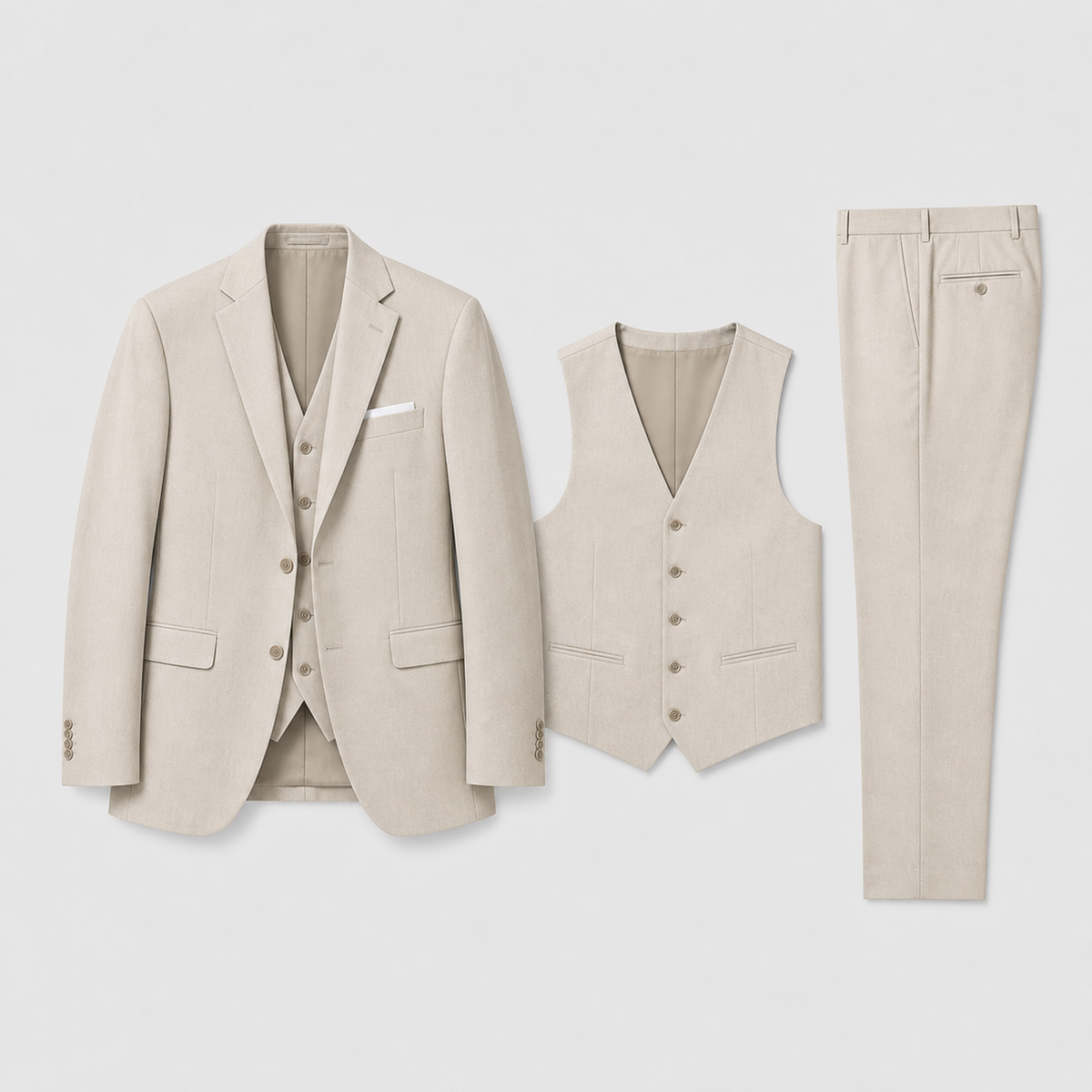 Costume Trois Pièces Coupe Slim Homme