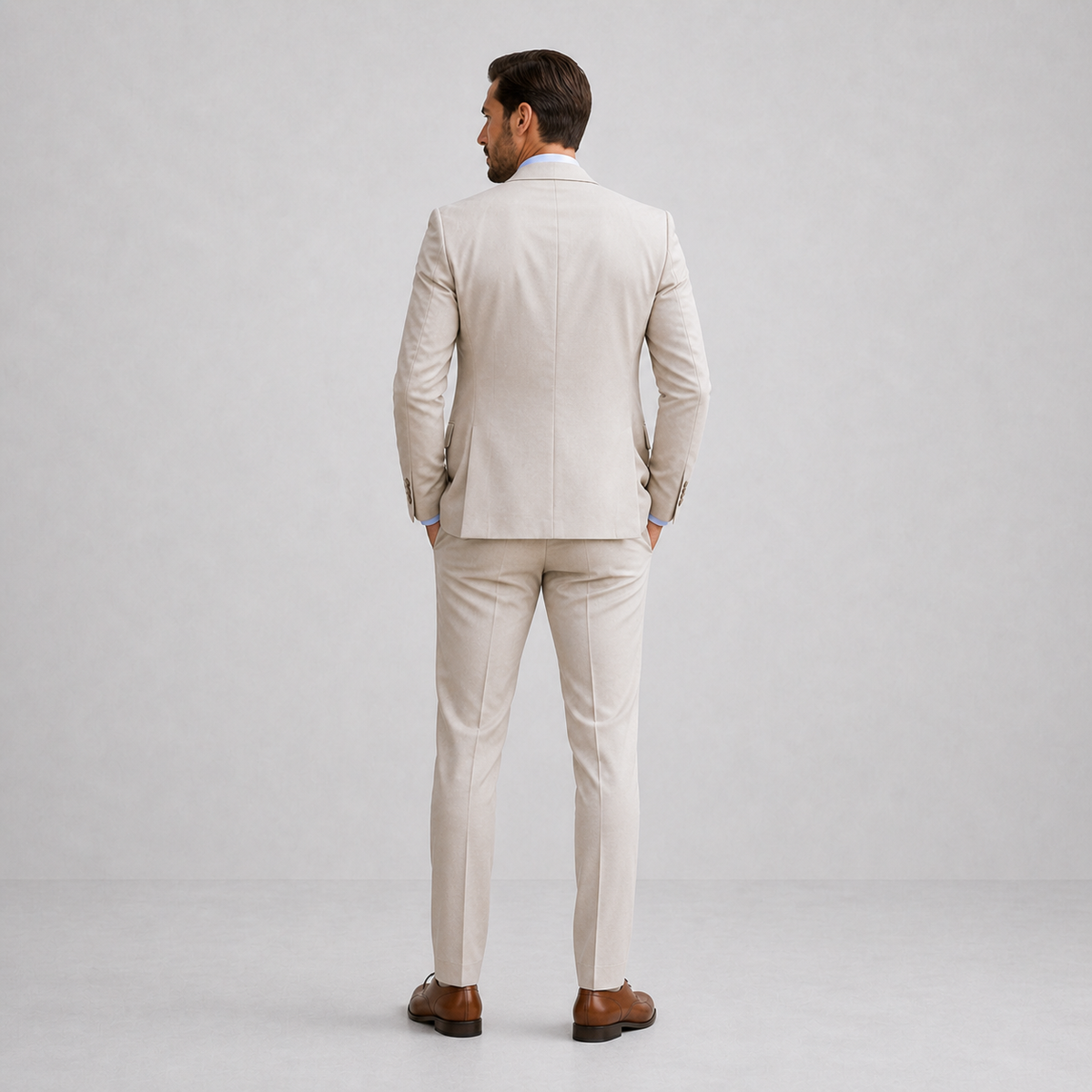 Costume Trois Pièces Coupe Slim Homme