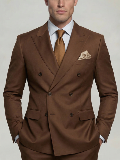 Costume croisé  2 pièces à six boutons Homme