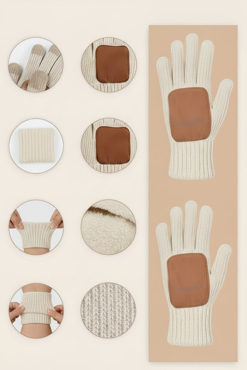 Ensemble Bonnet Écharpe Gants Tactiles