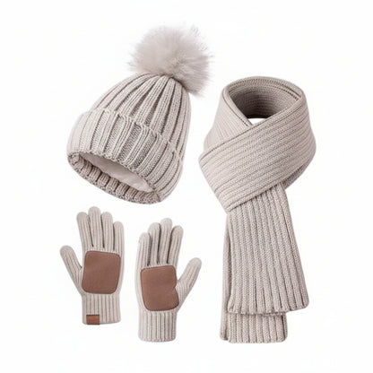 Ensemble Bonnet Écharpe Gants Tactiles