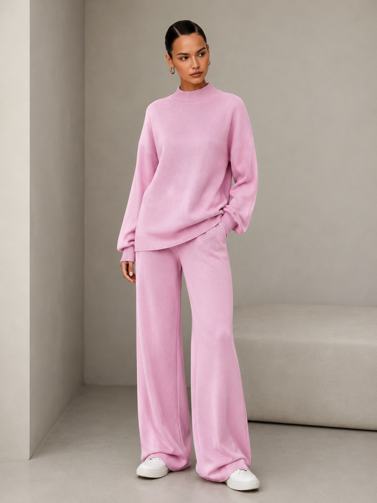 Ensemble Deux Pièces Col Montant Femme
