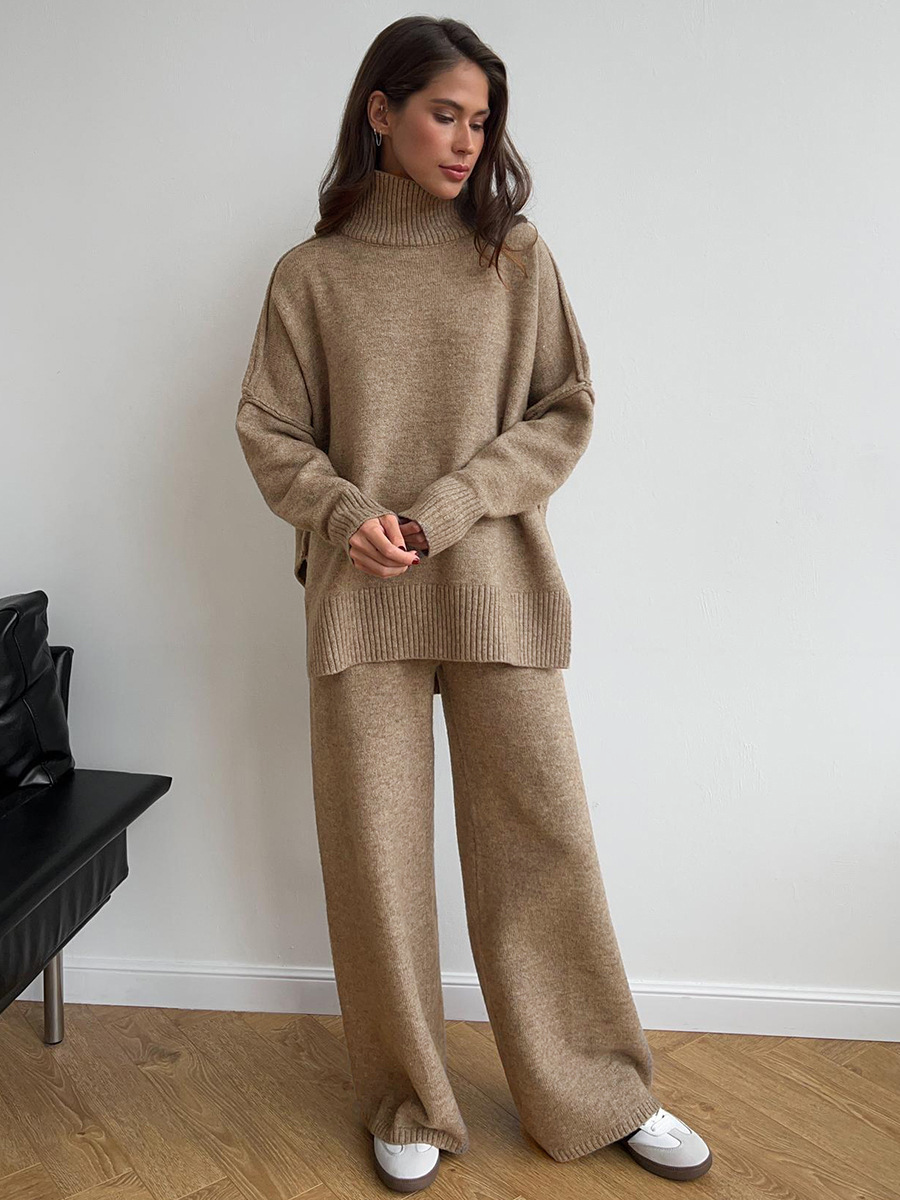 Ensemble Maille Col Roulé Femme