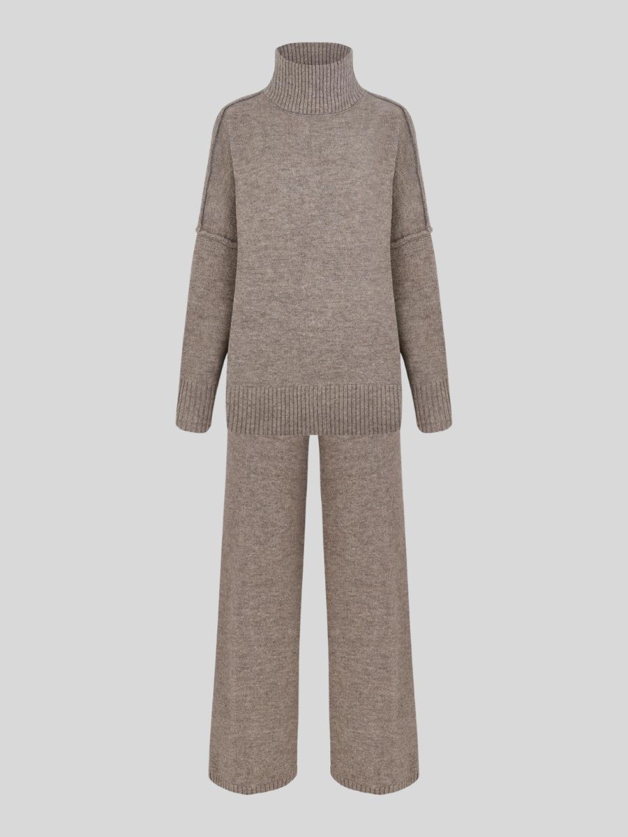 Ensemble Maille Col Roulé Femme