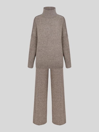 Ensemble Maille Col Roulé Femme