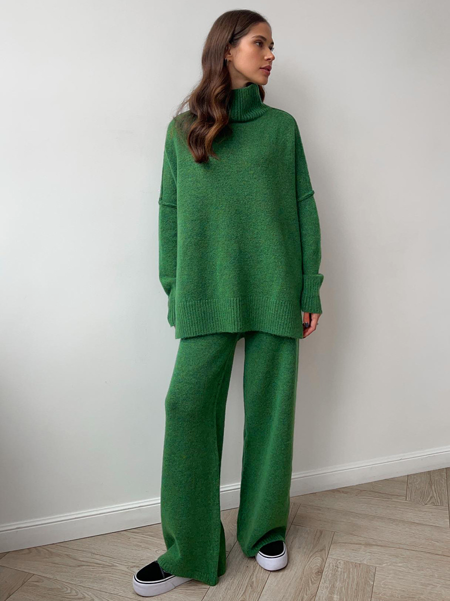 Ensemble Maille Col Roulé Femme