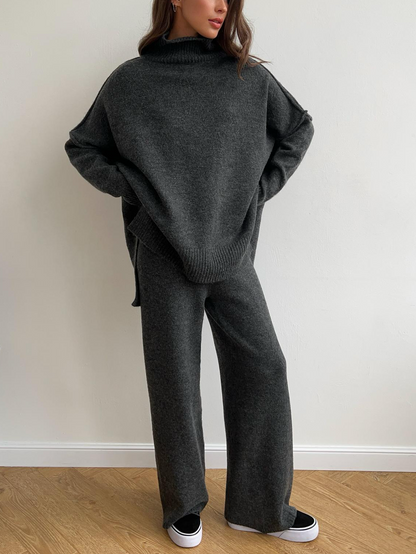 Ensemble Maille Col Roulé Femme