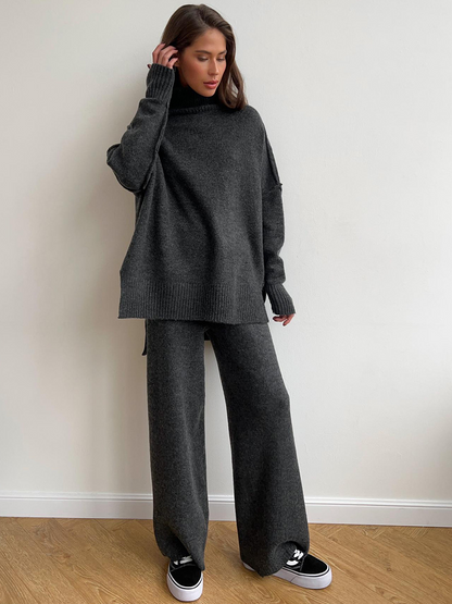 Ensemble Maille Col Roulé Femme