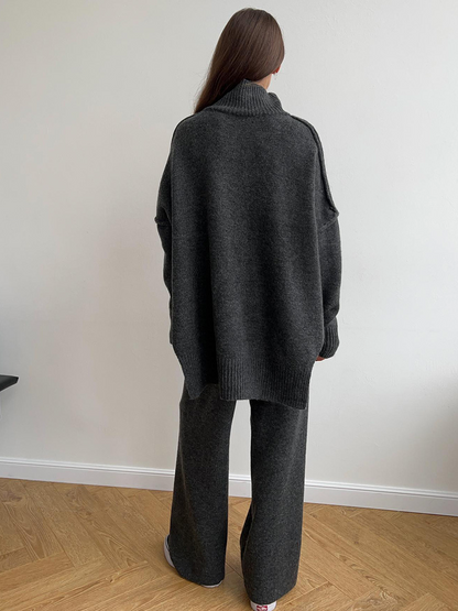 Ensemble Maille Col Roulé Femme