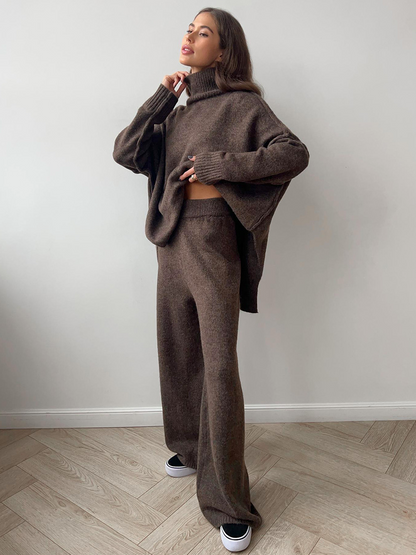 Ensemble Maille Col Roulé Femme