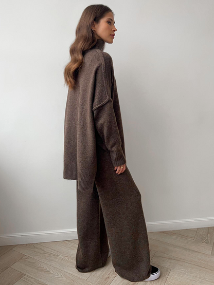 Ensemble Maille Col Roulé Femme