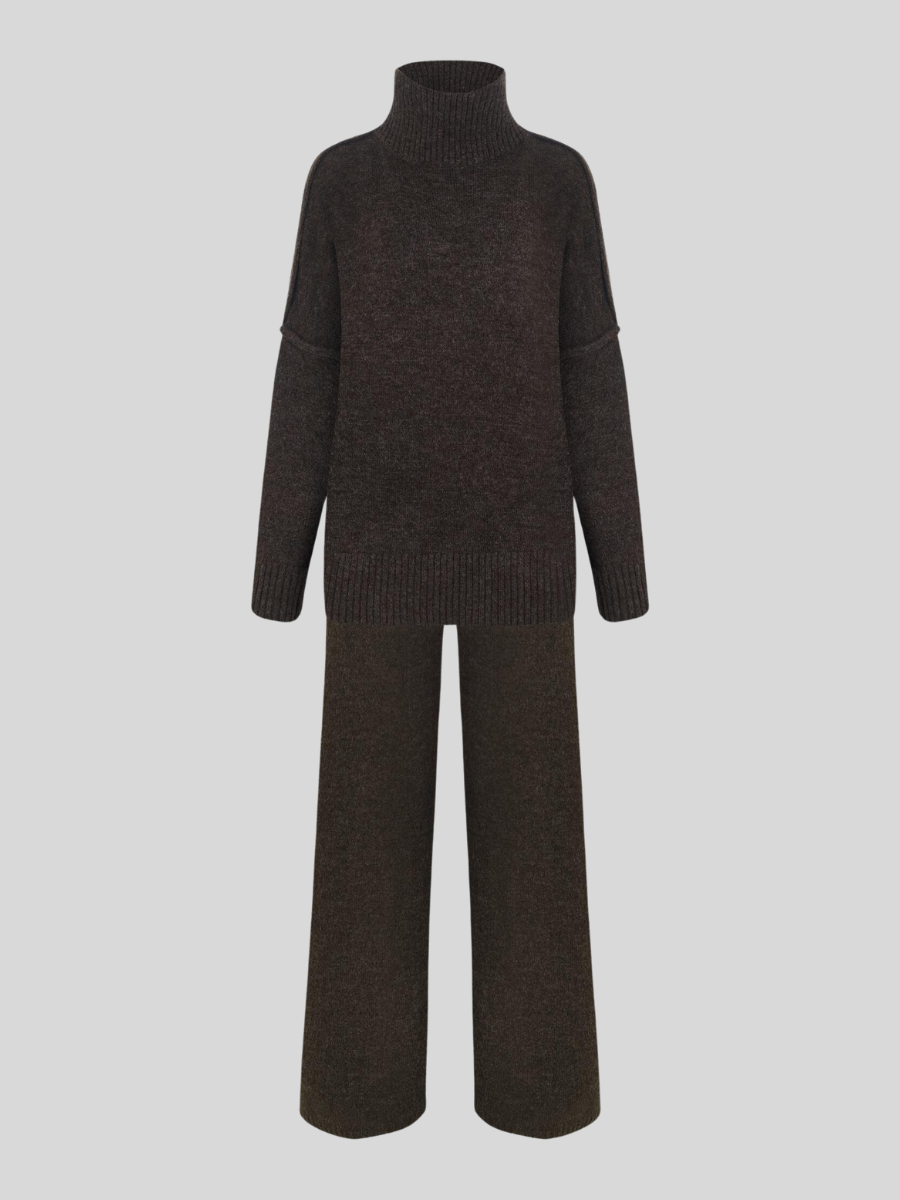 Ensemble Maille Col Roulé Femme