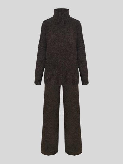 Ensemble Maille Col Roulé Femme