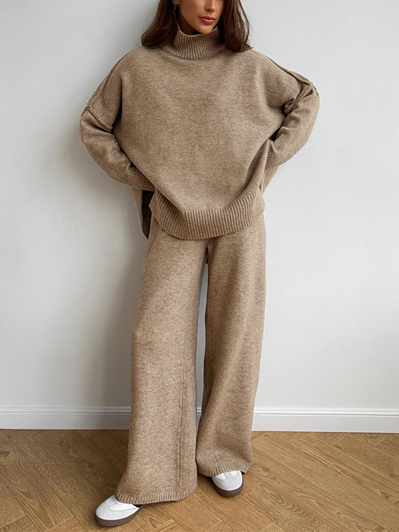 Ensemble Maille Col Roulé Femme