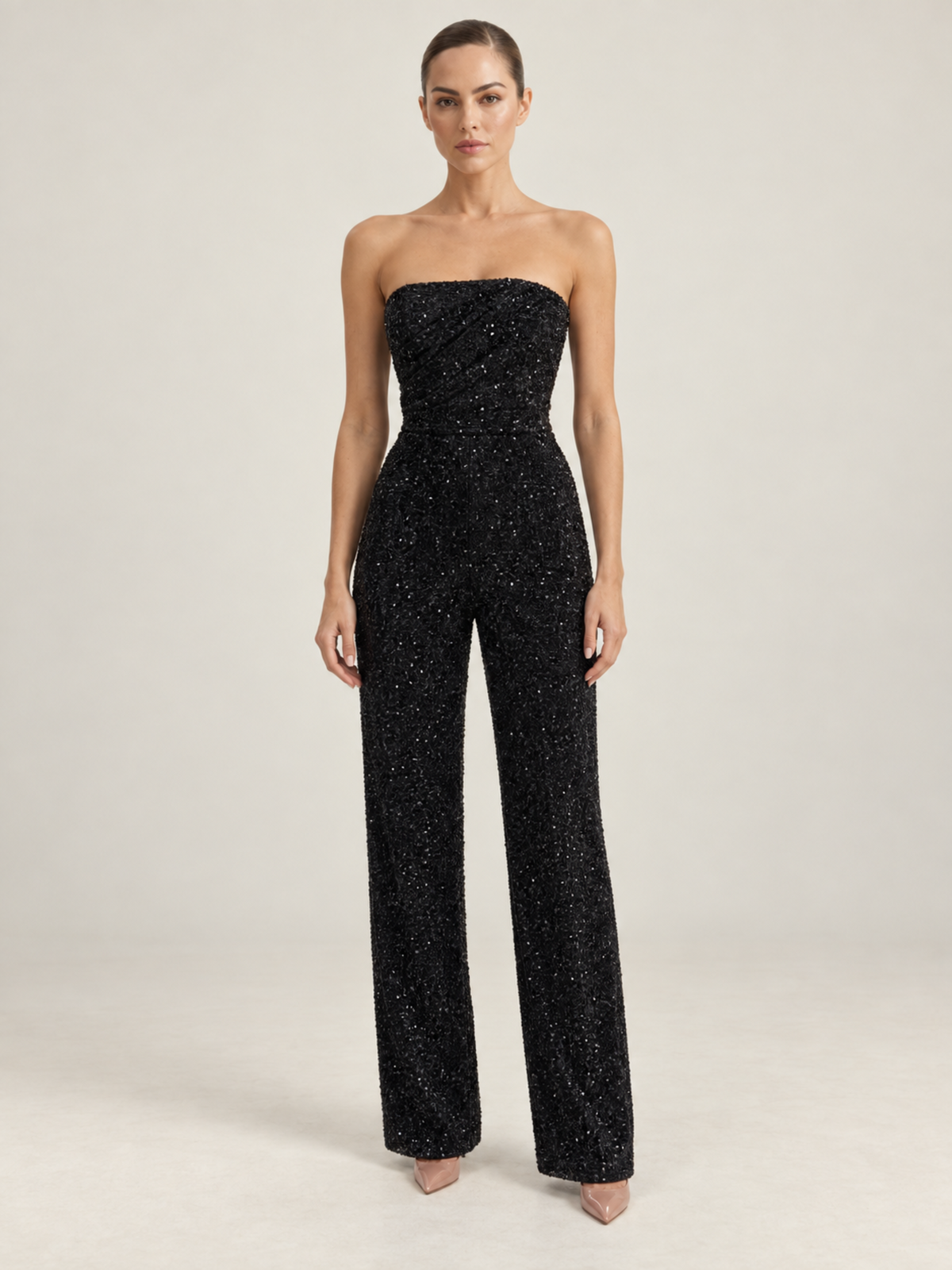 Ensemble Pantalon à Paillettes Femme
