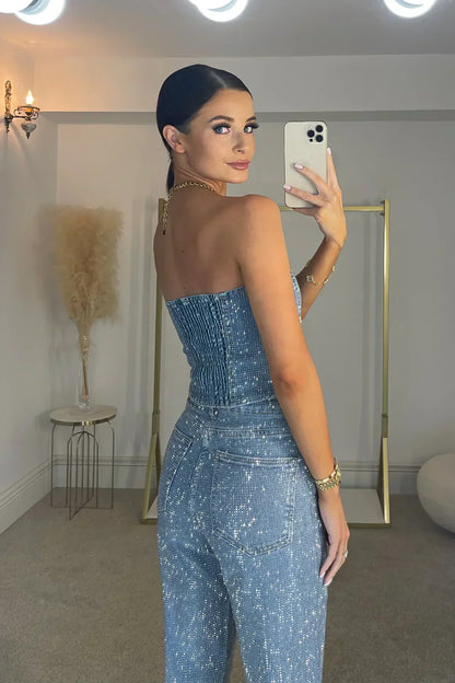 Ensemble Pantalon à Paillettes Femme